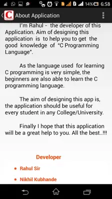 Learn C Programming android App screenshot 0