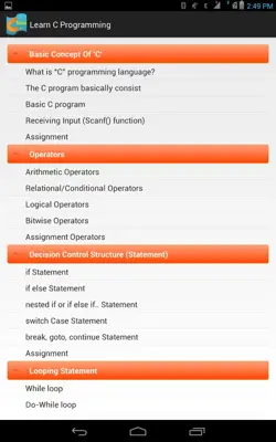 Learn C Programming android App screenshot 9
