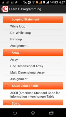 Learn C Programming android App screenshot 4